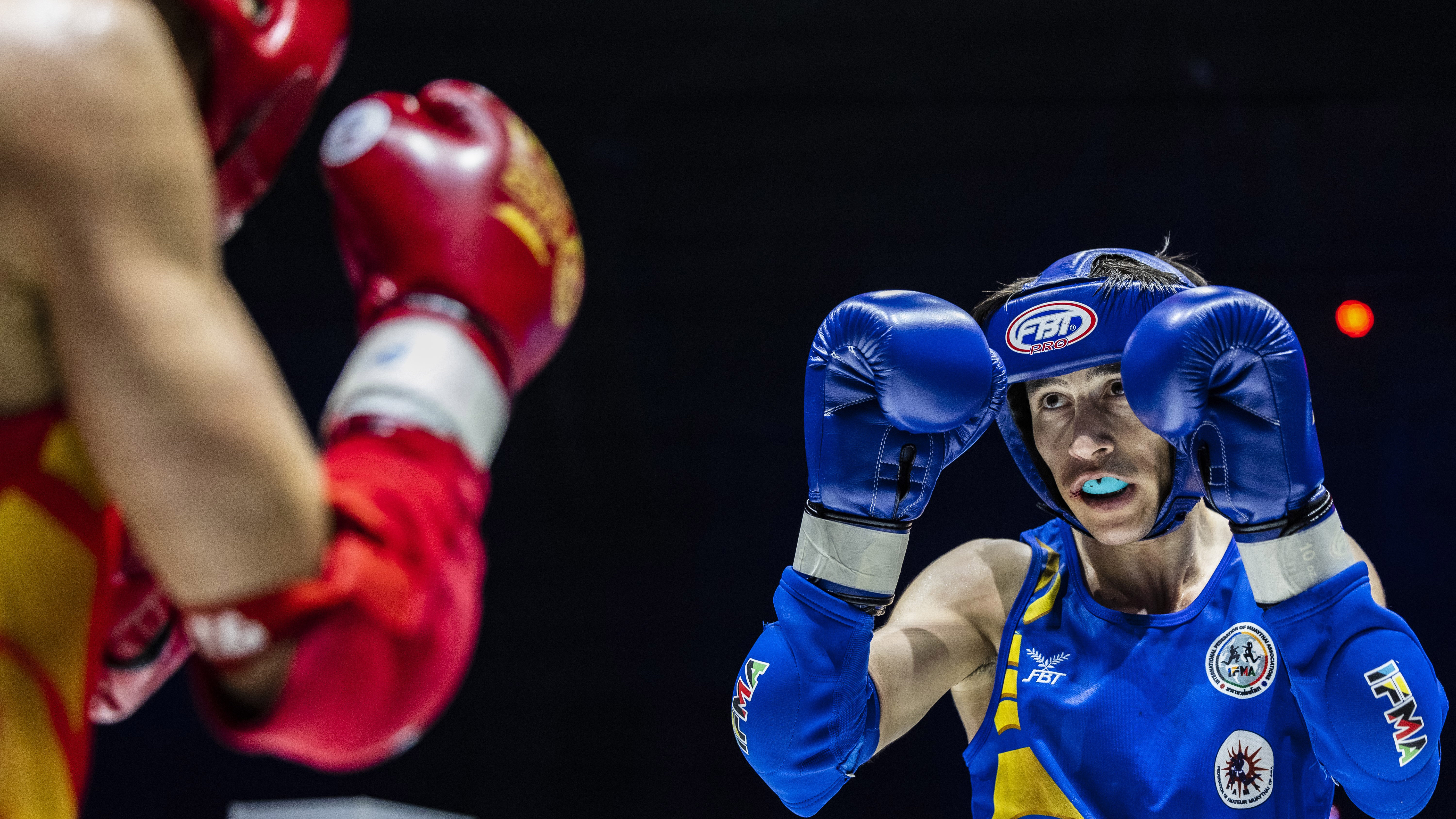Sayed while competing in the world championship in thaixboxing