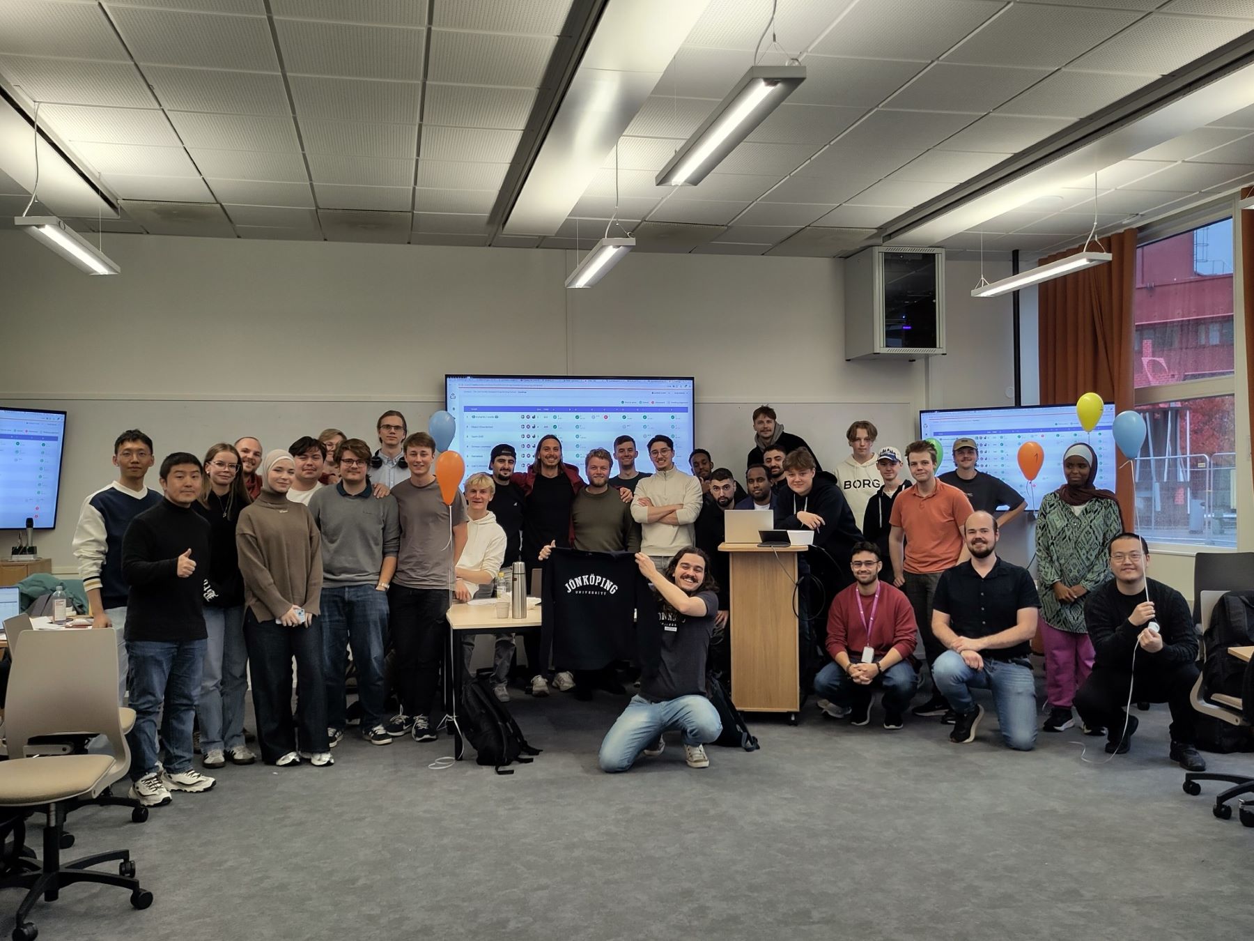 Students in competiton.