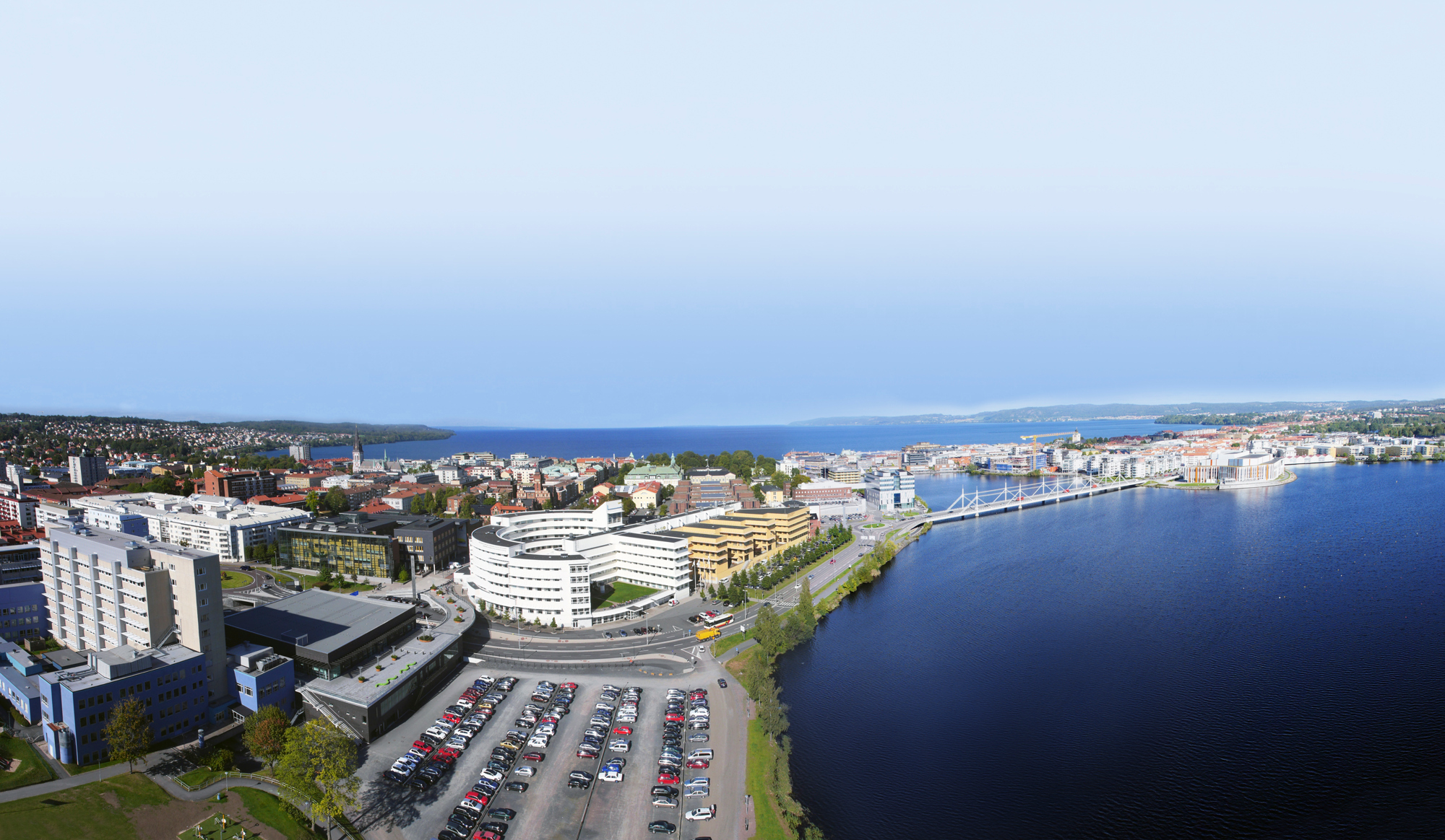 Panoramabild över Jönköping University.