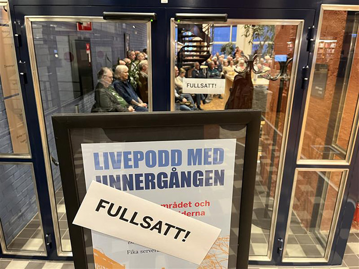 Fully booked when "Unnergångspodden" broadcasted from JMW area.